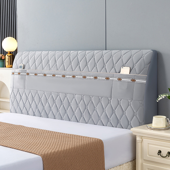 Σετ καλύμματος κεφαλής κρεβατιού από φλάνελ – τετραεποχικό, παχύ, προστασία από σκόνη για την πλάτη, καθολικό, αντιχτυπήσεων, μάρκα Xinjia Harbor