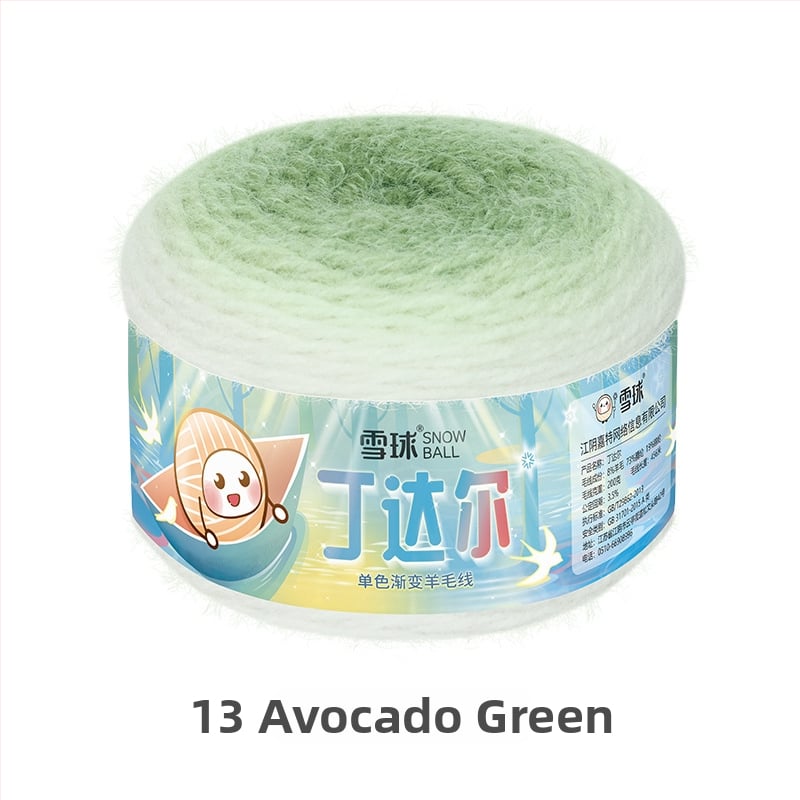 Νήμα μαλλιού με μονοχρωματική διαβάθμιση για DIY βελονάκι — 200 g / 456 m, ανάμικτο μαλλί, καταγωγή Jiangyin, Jiangsu, Snowball μάρκα