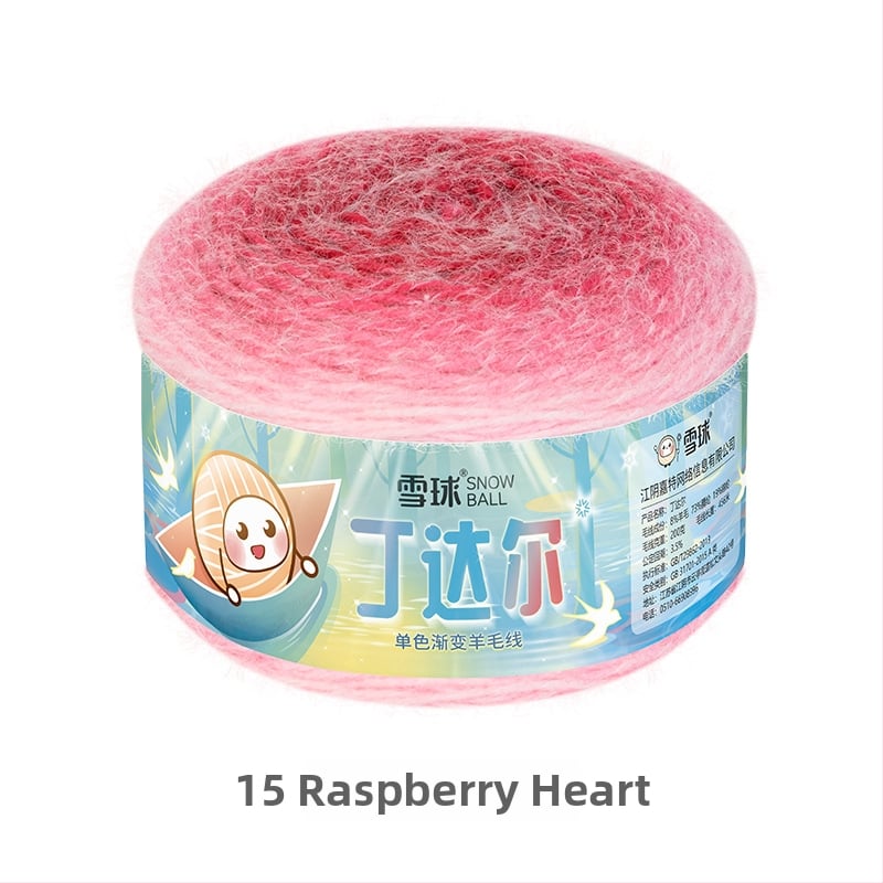 Νήμα μαλλιού με μονοχρωματική διαβάθμιση για DIY βελονάκι — 200 g / 456 m, ανάμικτο μαλλί, καταγωγή Jiangyin, Jiangsu, Snowball μάρκα