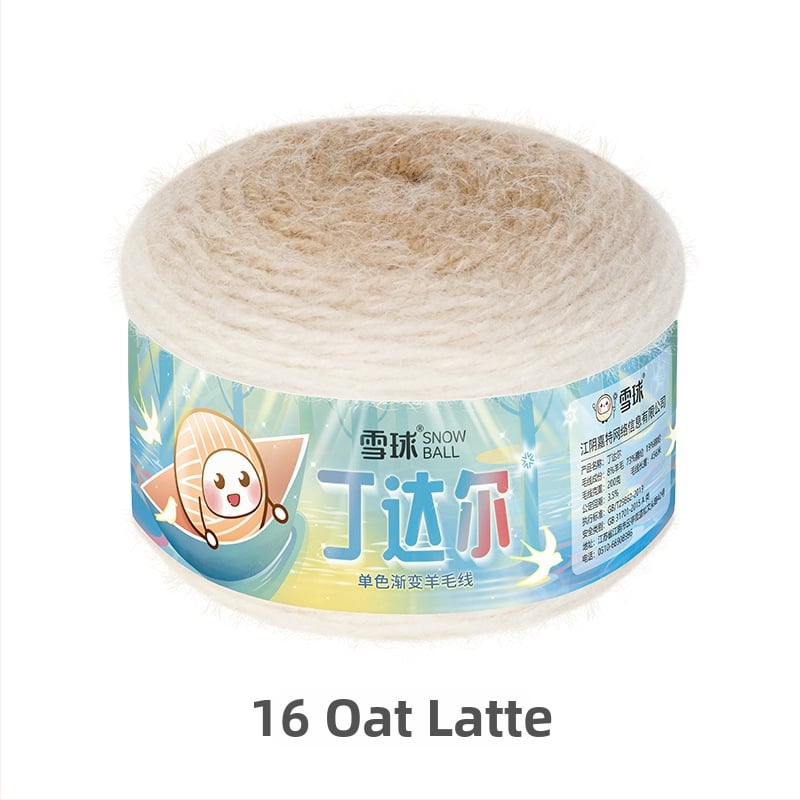 Νήμα μαλλιού με μονοχρωματική διαβάθμιση για DIY βελονάκι — 200 g / 456 m, ανάμικτο μαλλί, καταγωγή Jiangyin, Jiangsu, Snowball μάρκα