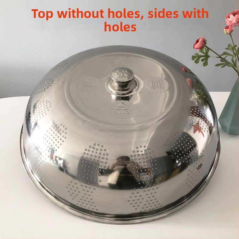 Fém edényfedél – konyhai fedő tálakhoz és ételekhez, porvédő