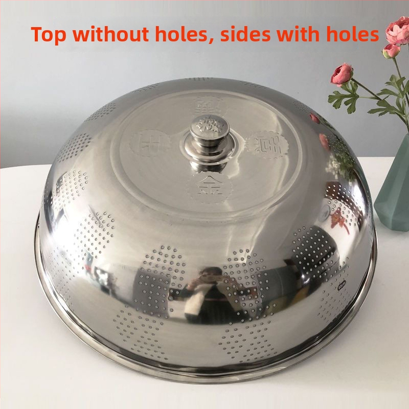 Fém edényfedél – konyhai fedő tálakhoz és ételekhez, porvédő