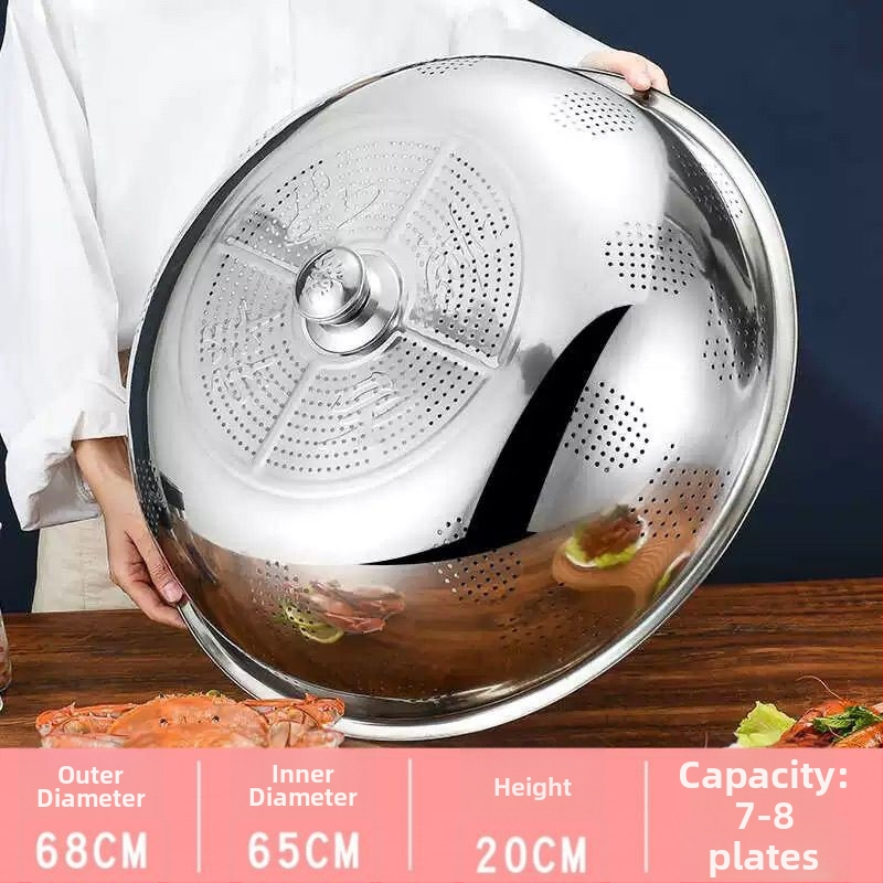 Fém edényfedél – konyhai fedő tálakhoz és ételekhez, porvédő