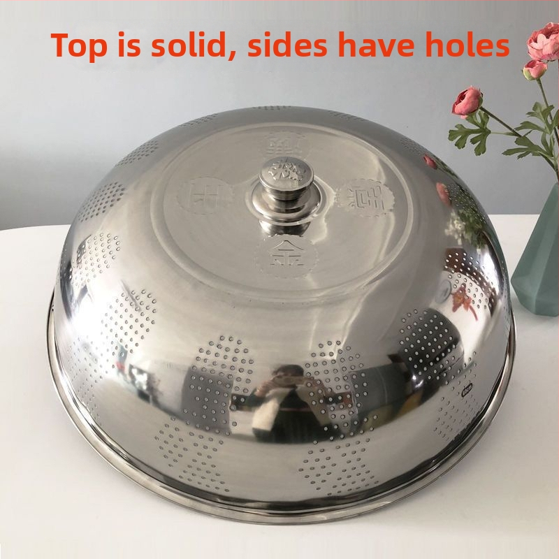 Fém edényfedél – konyhai fedő tálakhoz és ételekhez, porvédő