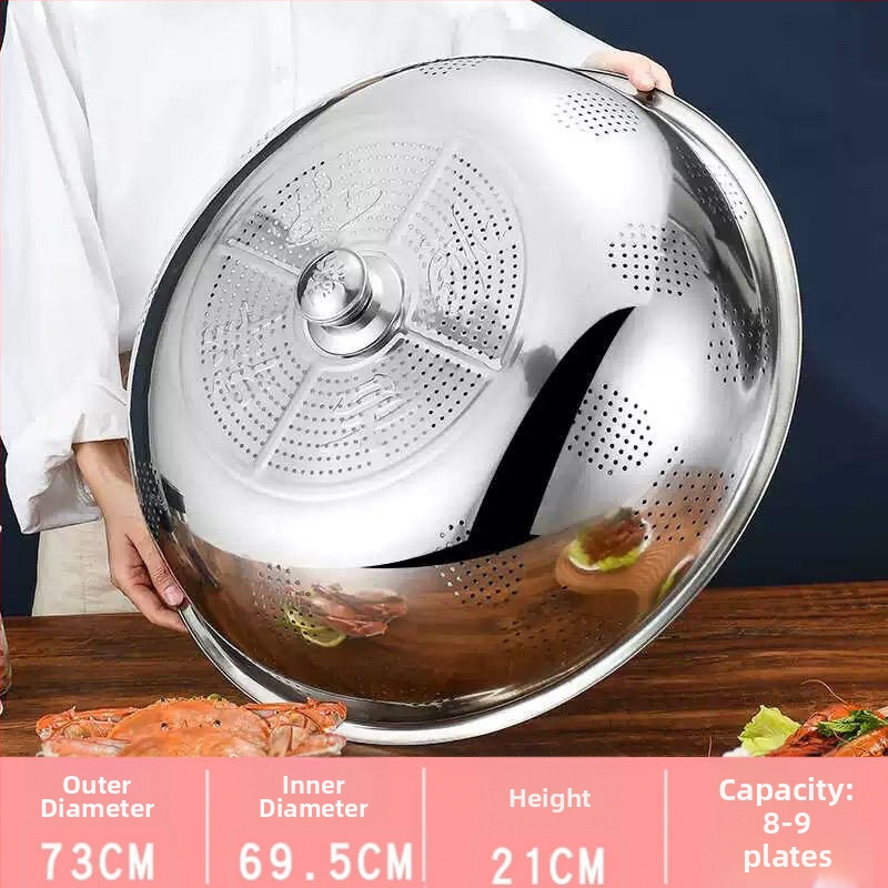 Fém edényfedél – konyhai fedő tálakhoz és ételekhez, porvédő