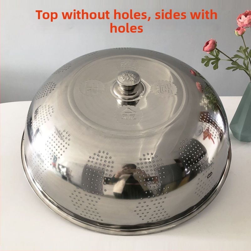 Fém edényfedél – konyhai fedő tálakhoz és ételekhez, porvédő