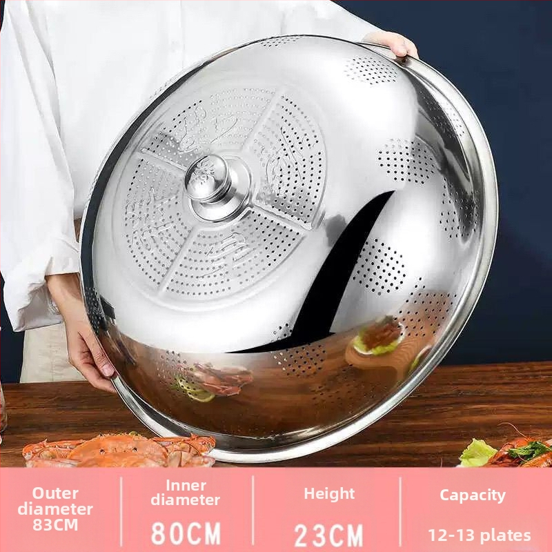 Fém edényfedél – konyhai fedő tálakhoz és ételekhez, porvédő