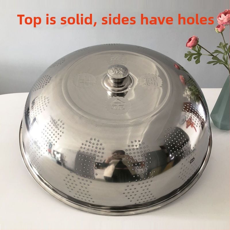 Fém edényfedél – konyhai fedő tálakhoz és ételekhez, porvédő