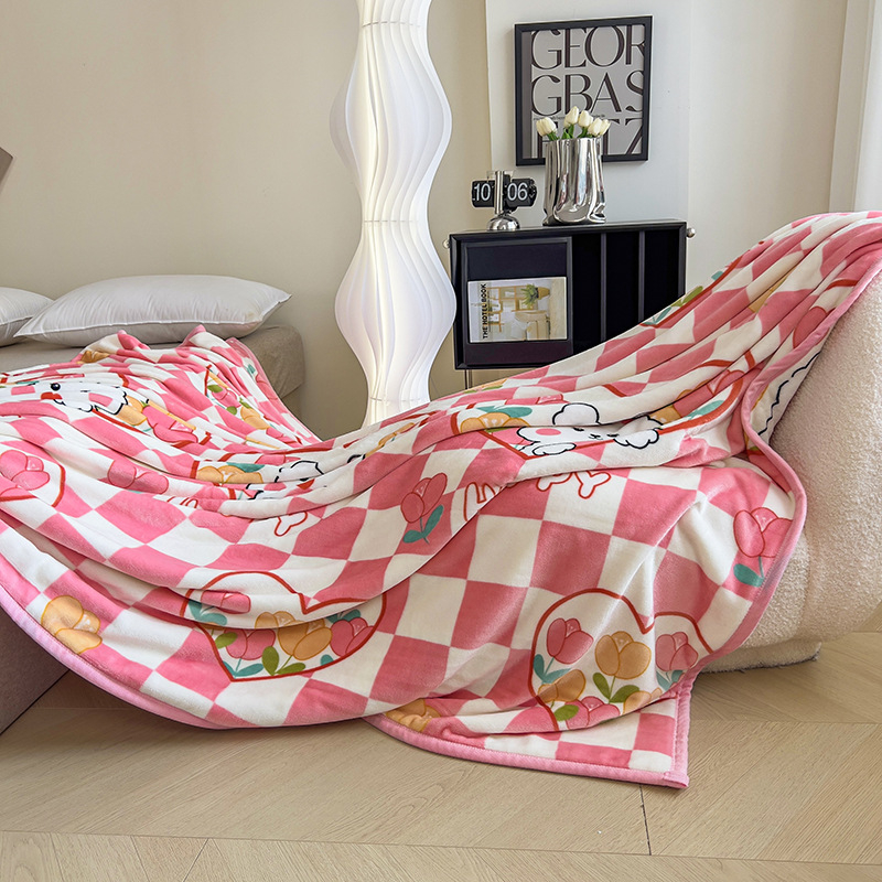 Väike pleed (veluur tekstuur; geomeetriline muster; lihtne ja kaasaegne stiil; sobib kontorisse lühiajaks un tudengite korteritesse)