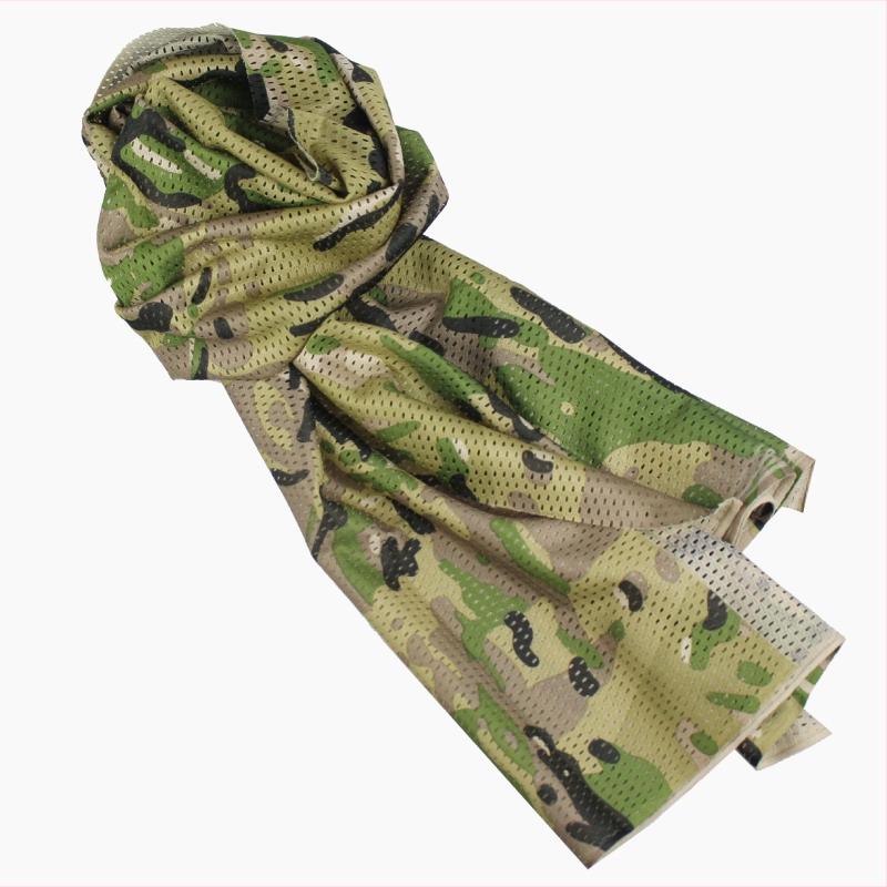 Taktiline Kamuflaaž Kaela Sall - Hingav Polüester, Unisex, Väliülesannete Kasutamiseks, Logotoetusega