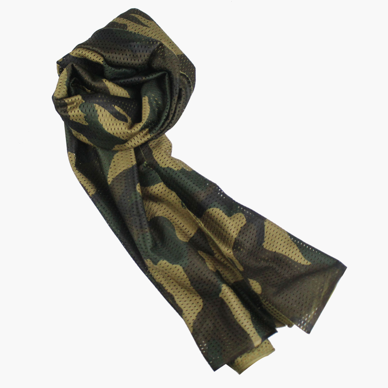 Tak­tiska Kamuflāžas Kakla Šalle - Elpojošs Poliesteris, Universāla, Ārpus Telpām, Ar Logotipa Apdruku