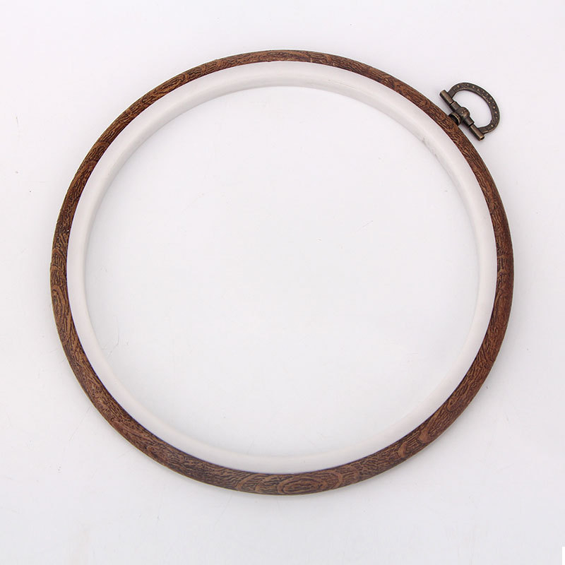 Inel de broderie pentru cruce - bază din plastic, țesătură 9 ct, stil Nordic, broderie pe țesătură