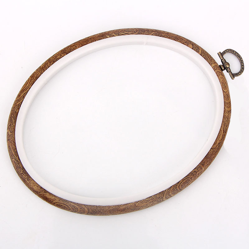 Inel de broderie pentru cruce - bază din plastic, țesătură 9 ct, stil Nordic, broderie pe țesătură