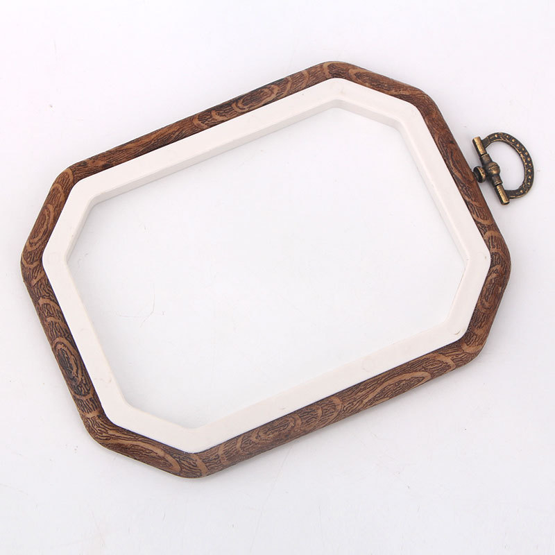 Inel de broderie pentru cruce - bază din plastic, țesătură 9 ct, stil Nordic, broderie pe țesătură