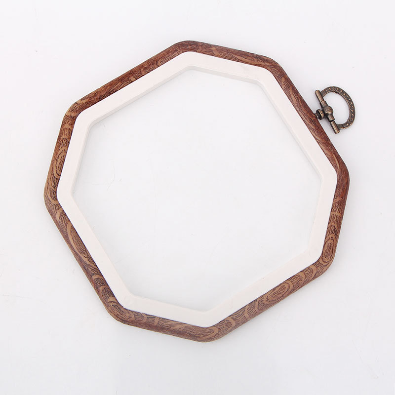 Inel de broderie pentru cruce - bază din plastic, țesătură 9 ct, stil Nordic, broderie pe țesătură