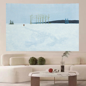 Goblen de perete: design simplu modern minimalist peisaj; Material: pluș; Conținut polyester: 81–90%; Stil: modern minimalist; Model: peisaj; Potrivit pentru living, dormitor, birou