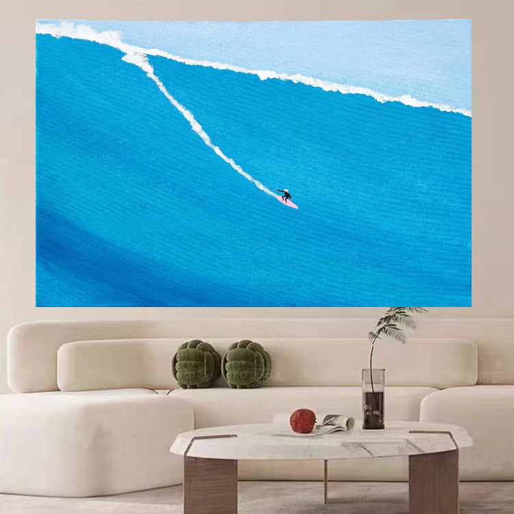 Goblen de perete: design simplu modern minimalist peisaj; Material: pluș; Conținut polyester: 81–90%; Stil: modern minimalist; Model: peisaj; Potrivit pentru living, dormitor, birou