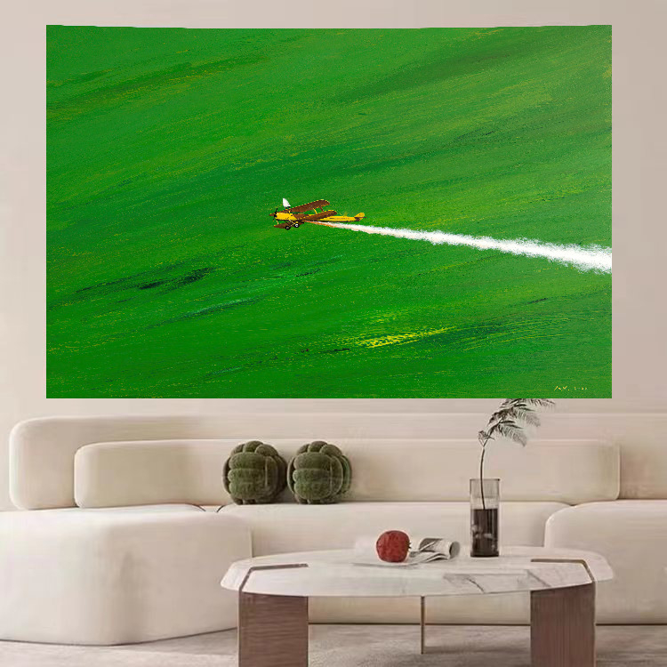 Goblen de perete: design simplu modern minimalist peisaj; Material: pluș; Conținut polyester: 81–90%; Stil: modern minimalist; Model: peisaj; Potrivit pentru living, dormitor, birou