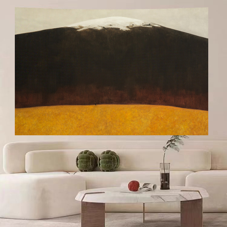 Goblen de perete: design simplu modern minimalist peisaj; Material: pluș; Conținut polyester: 81–90%; Stil: modern minimalist; Model: peisaj; Potrivit pentru living, dormitor, birou