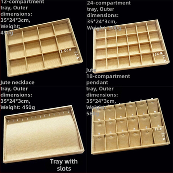Metāla rotaslietu izstādes trauks ar 12 nodalījumiem – gredieniem, kaklarotām, rokassprādzēm un kuloniem; mākslinieciskais stils, izcelsme: Jilin, 2025. gada pavasaris