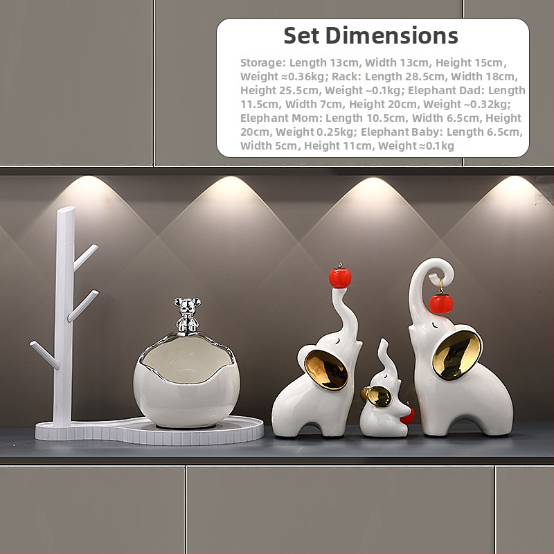 Keramikinis lokys raktų laikiklis įėjimo dekorui, rankomis dažytas, lengvas prabanga stilius