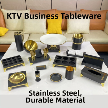 Nerūdijančio plieno vaisių laikiklis KTV komplektui, stalinis dekoras barui ir klubui