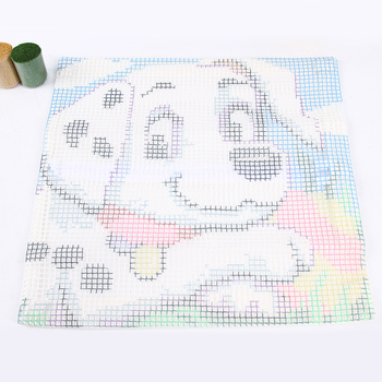 Set za križno šivanje jastuka – DIY na plastičnoj ploči, motivi crtani/anime, korejski stil, Needle Friend