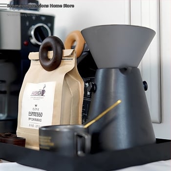 Διακοσμητική φιγούρα: φλυτζάνι καφέ και κατσαρολάκι pour-over – απλός και μοντέρνος στυλ, ημιχειροποίητη κατασκευή, κατάλληλο δώρο για γενέθλια και διαφημιστικά δώρα