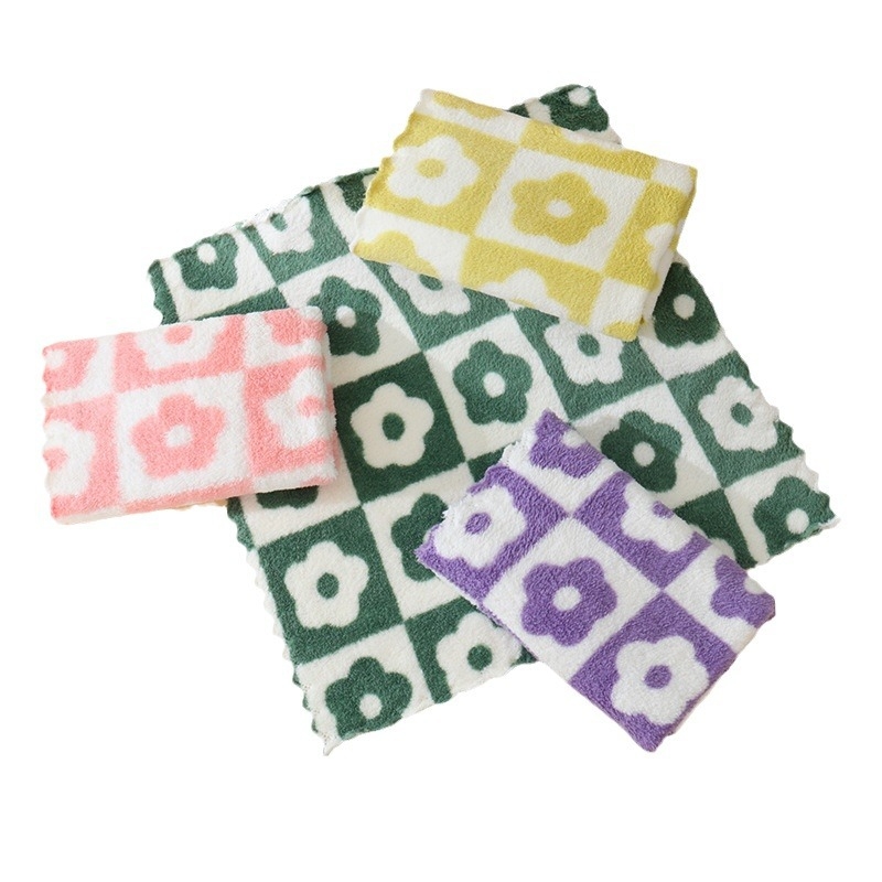 Sundolan kvadratinė virtuvinė rankšluostis iš fleece audinio, 32 siūlai, 130 g, spausdintas logotipas