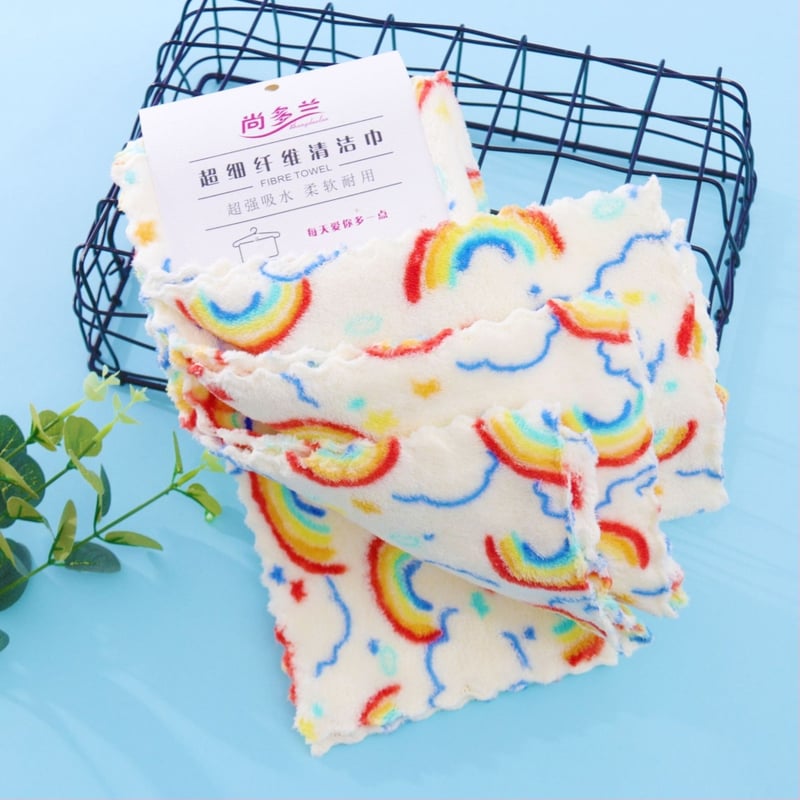 Sundolan kvadratinė virtuvinė rankšluostis iš fleece audinio, 32 siūlai, 130 g, spausdintas logotipas