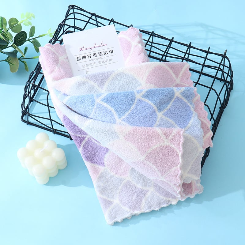 Sundolan kvadratinė virtuvinė rankšluostis iš fleece audinio, 32 siūlai, 130 g, spausdintas logotipas