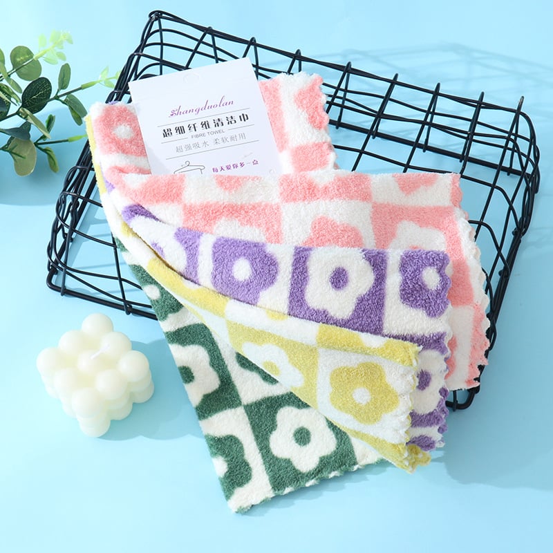 Sundolan kvadratinė virtuvinė rankšluostis iš fleece audinio, 32 siūlai, 130 g, spausdintas logotipas