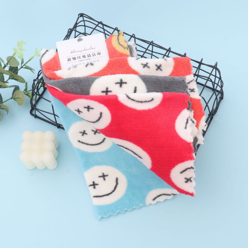 Sundolan kvadratinė virtuvinė rankšluostis iš fleece audinio, 32 siūlai, 130 g, spausdintas logotipas