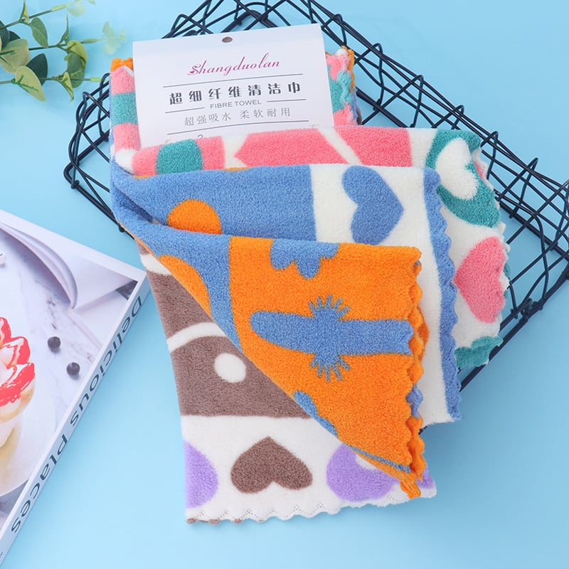 Sundolan kvadratinė virtuvinė rankšluostis iš fleece audinio, 32 siūlai, 130 g, spausdintas logotipas