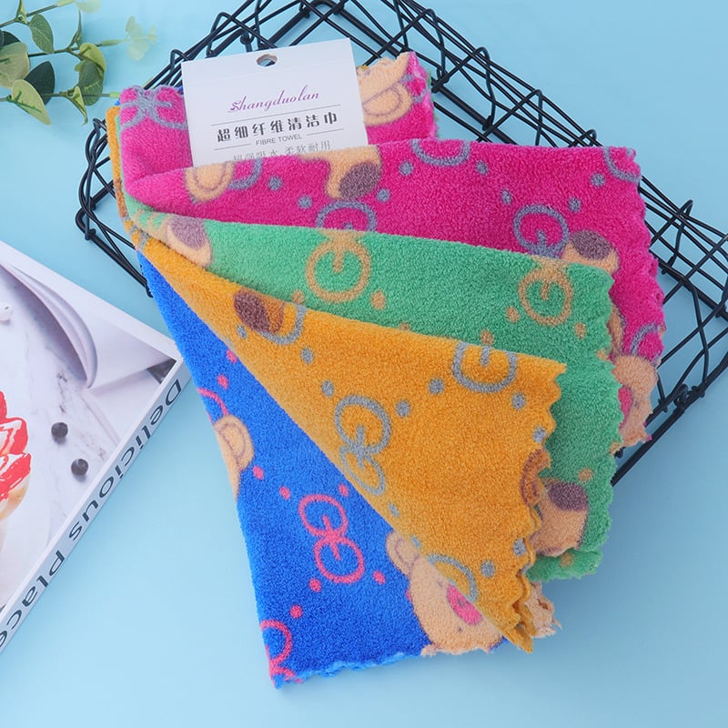 Sundolan kvadratinė virtuvinė rankšluostis iš fleece audinio, 32 siūlai, 130 g, spausdintas logotipas