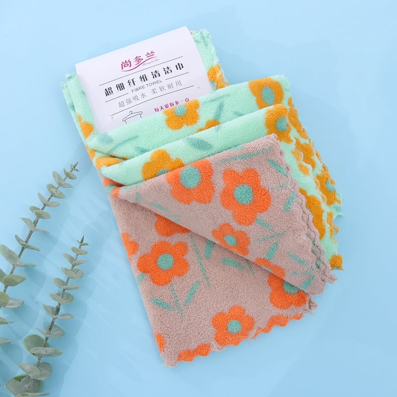 Sundolan kvadratinė virtuvinė rankšluostis iš fleece audinio, 32 siūlai, 130 g, spausdintas logotipas