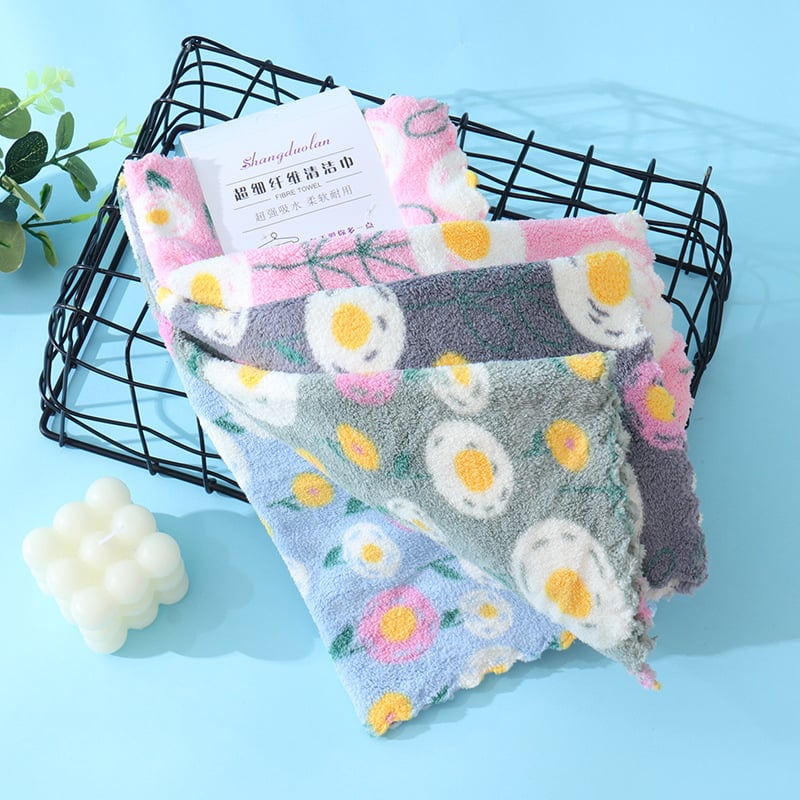 Sundolan kvadratinė virtuvinė rankšluostis iš fleece audinio, 32 siūlai, 130 g, spausdintas logotipas