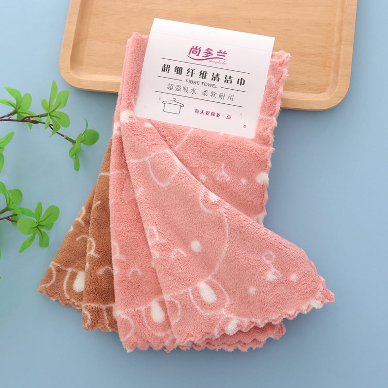 Sundolan kvadratinė virtuvinė rankšluostis iš fleece audinio, 32 siūlai, 130 g, spausdintas logotipas