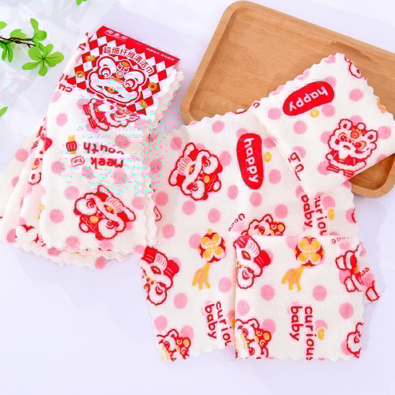 Sundolan kvadratinė virtuvinė rankšluostis iš fleece audinio, 32 siūlai, 130 g, spausdintas logotipas