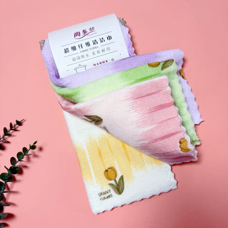 Sundolan kvadratinė virtuvinė rankšluostis iš fleece audinio, 32 siūlai, 130 g, spausdintas logotipas