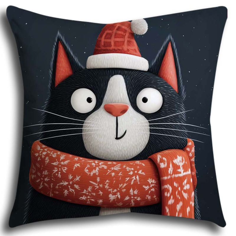 Pagalvėlės užvalkalas Peach Skin, miela katė dekoracijai sofai, pritaikomas, šiuolaikiško interjero svetainėje