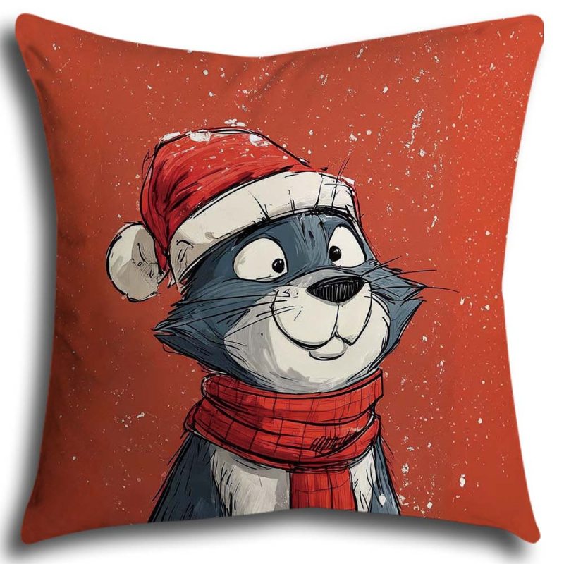 Pagalvėlės užvalkalas Peach Skin, miela katė dekoracijai sofai, pritaikomas, šiuolaikiško interjero svetainėje