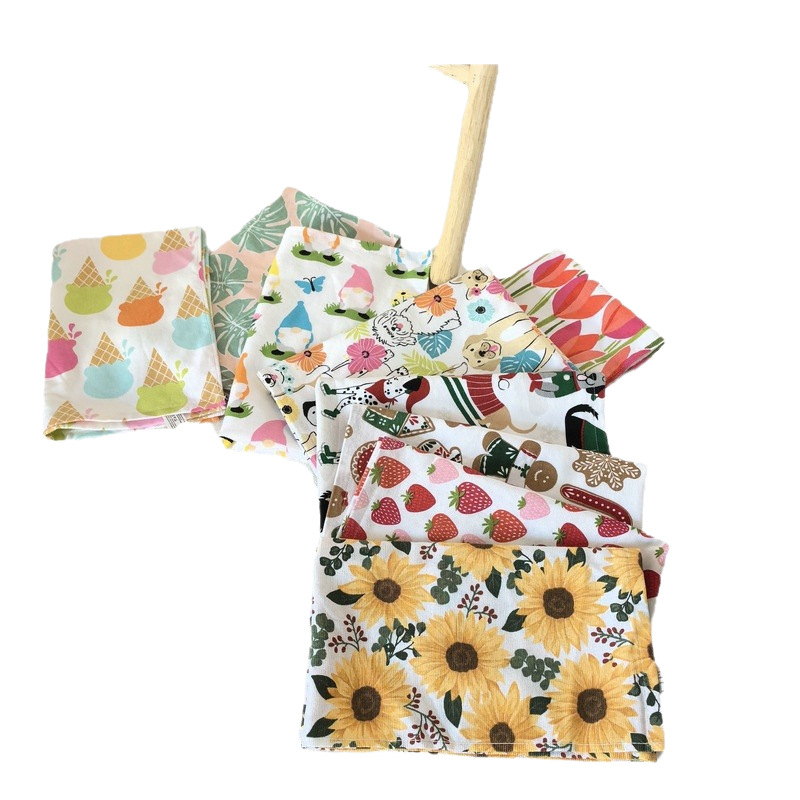 Virtuvės rankšluostis iš 100% medvilnės, reaktyvus spausdinimas, 90 g, vienos pynės siūlas, Kalėdinė serija