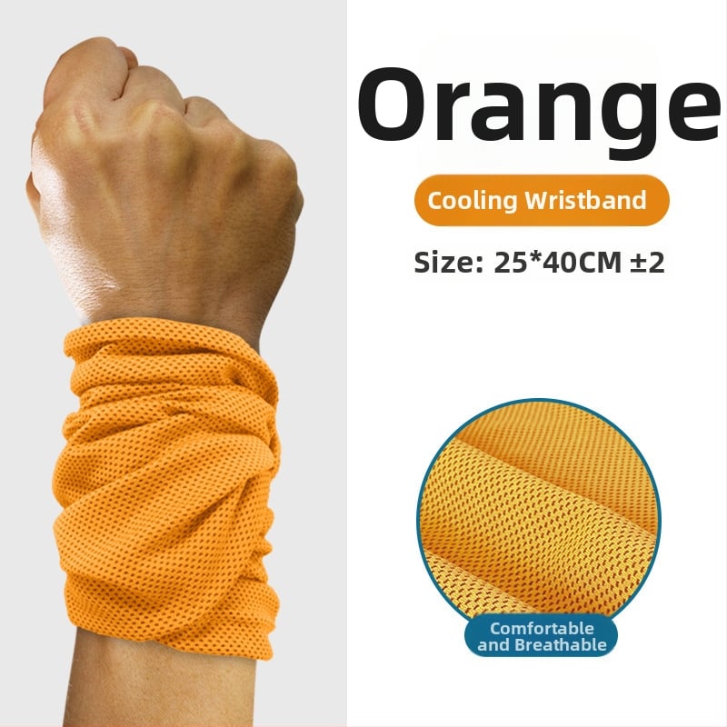 Sportinis riešo rankšluostis, poliesteris, siuvami kraštai, 145 g, greitas atvėsinimas ir džiovinimas, prakaito sugėrimas 0-5 s