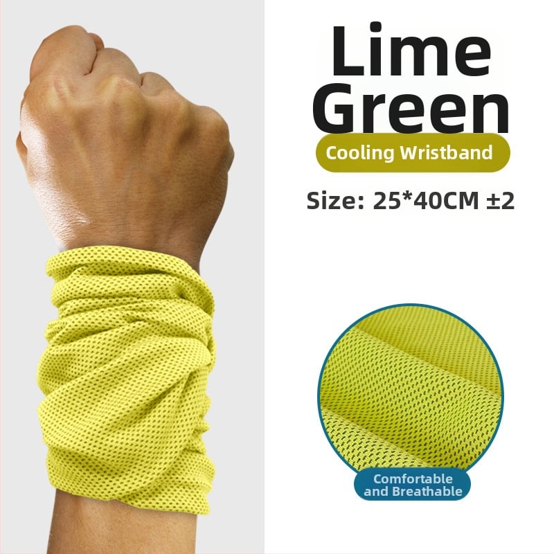 Sportinis riešo rankšluostis, poliesteris, siuvami kraštai, 145 g, greitas atvėsinimas ir džiovinimas, prakaito sugėrimas 0-5 s