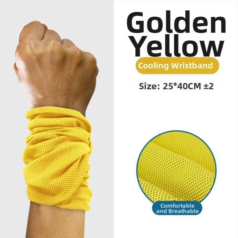 Sportinis riešo rankšluostis, poliesteris, siuvami kraštai, 145 g, greitas atvėsinimas ir džiovinimas, prakaito sugėrimas 0-5 s