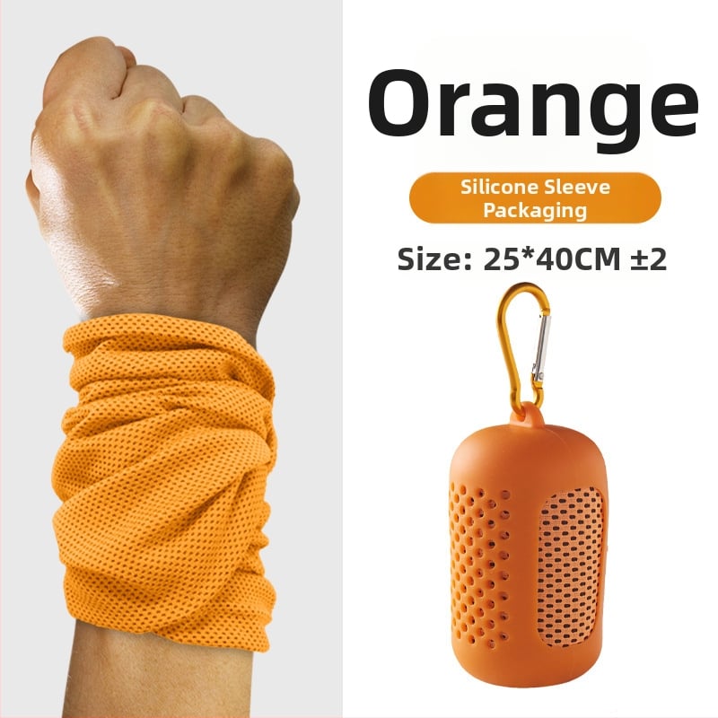 Sportinis riešo rankšluostis, poliesteris, siuvami kraštai, 145 g, greitas atvėsinimas ir džiovinimas, prakaito sugėrimas 0-5 s