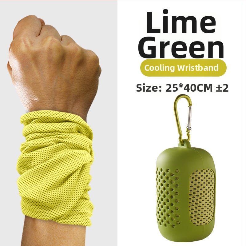 Sportinis riešo rankšluostis, poliesteris, siuvami kraštai, 145 g, greitas atvėsinimas ir džiovinimas, prakaito sugėrimas 0-5 s