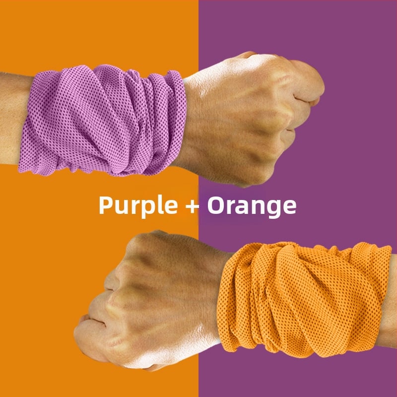 Sportinis riešo rankšluostis, poliesteris, siuvami kraštai, 145 g, greitas atvėsinimas ir džiovinimas, prakaito sugėrimas 0-5 s