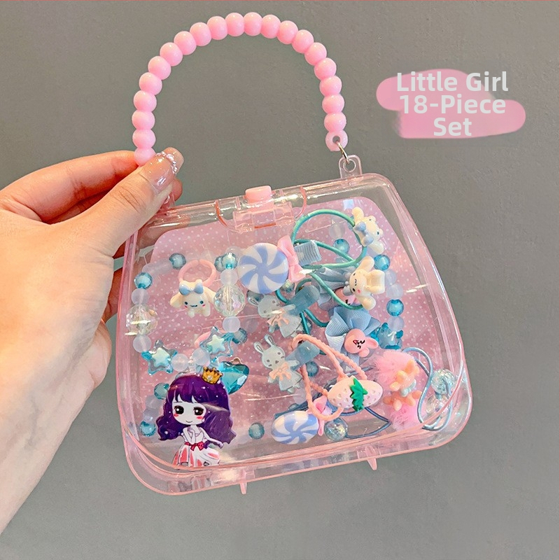 Vaikų papuošalų rinkinys - rankų darbo, plastikas/lydinys, kamuoliukų grandinė, pakabukas iš lydinio, Korėjos stiliaus, 3–10 metų